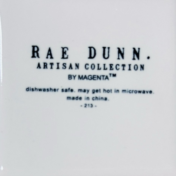 Rae Dunn Artisan Savor and Enjoy Square Ceramic Dipping Bowl Set of 2 - Picture 7 of 12